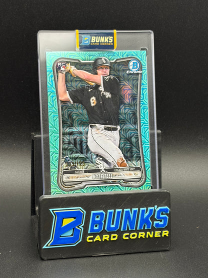 2026 Kyle Teel Mojo Refractor Teal Bowman Chrome 3/125 RC