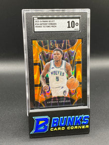 2023-24 Anthony Edwards Orange Tectonic Prizm SGC 10