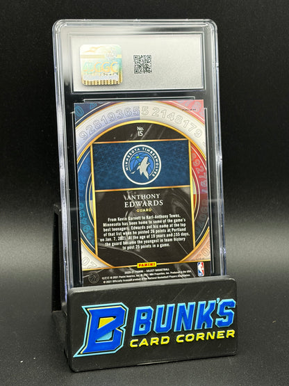 2020-21 Anthony Edwards Silver Numbers CGC 10