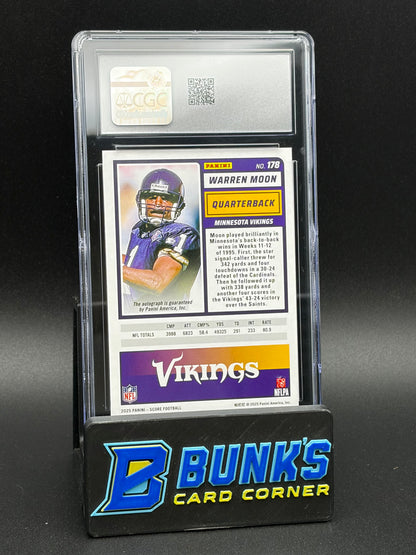 2025 Warren Moon Gold Zone Signatures CGC AU Auto 10 47/50