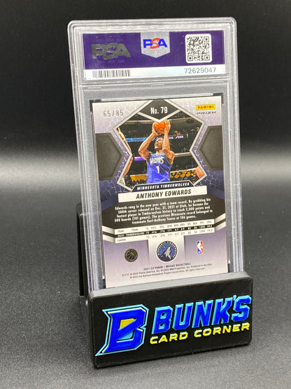 2021 Anthony Edwards Blue Fast Break 65/85 PSA 9