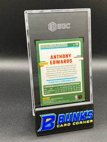 2023-24 Anthony Edwards Purple Shock Prizm SGC 10