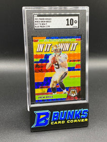 2021 Drew Brees In It To Win It Blue Prizm SGC 10