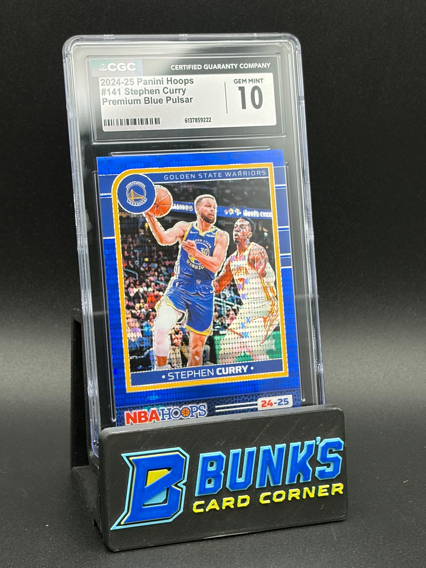2024-25 Stephen Curry Premium Blue Pulsar CGC 10 29/99