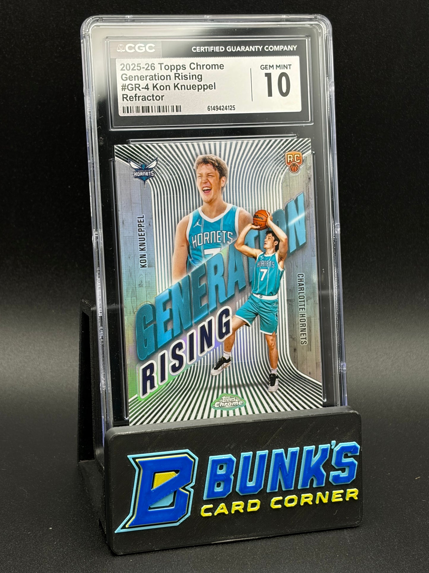 2025-26 Kon Knueppel Refractor Generation Rising CGC 10 RC
