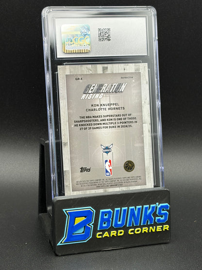 2025-26 Kon Knueppel Refractor Generation Rising CGC 10 RC
