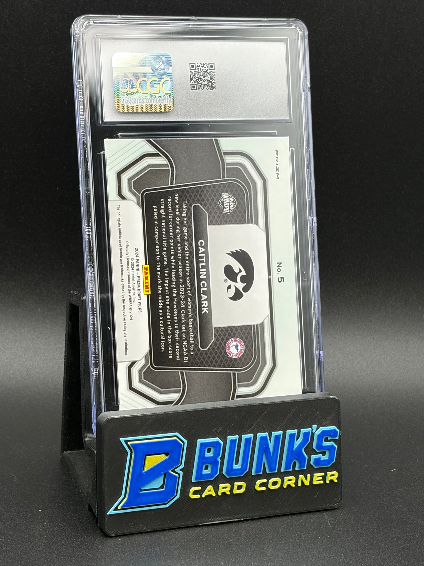 2024 Caitlin Clark Purple Wave Campus Legends CGC 10 RC