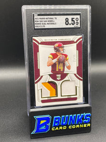 2023 Sam Howell Rookie Dual Materials Gold 21/35 SGC 8.5