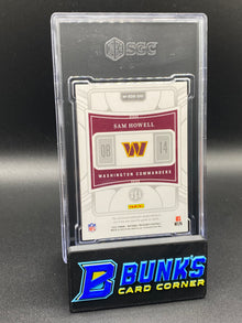 2023 Sam Howell Rookie Dual Materials Gold 21/35 SGC 8.5