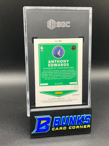 2021-22 Anthony Edwards Checkerboard Prizm SGC 9