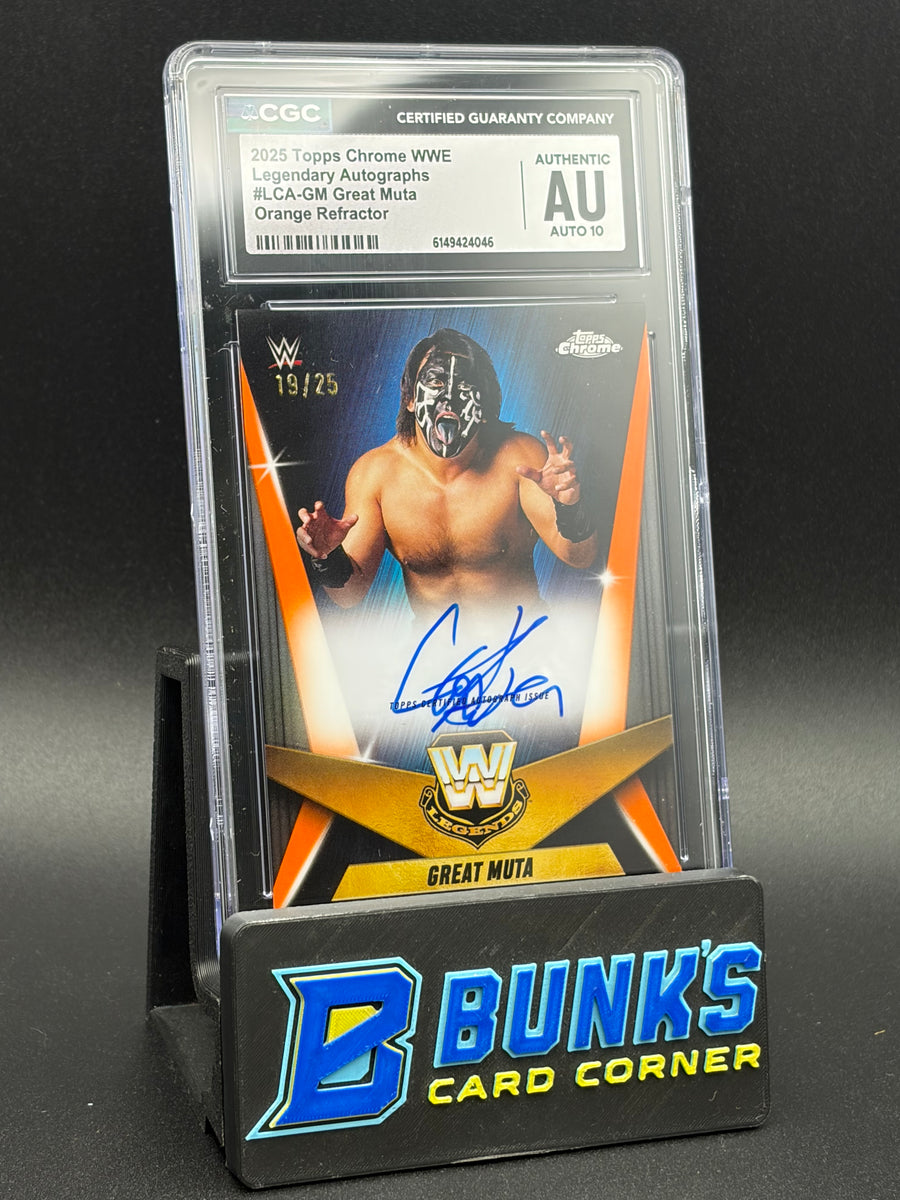 2025 Great Muta Orange Refractor Legendary Auto CGC AU Auto 10 19/25