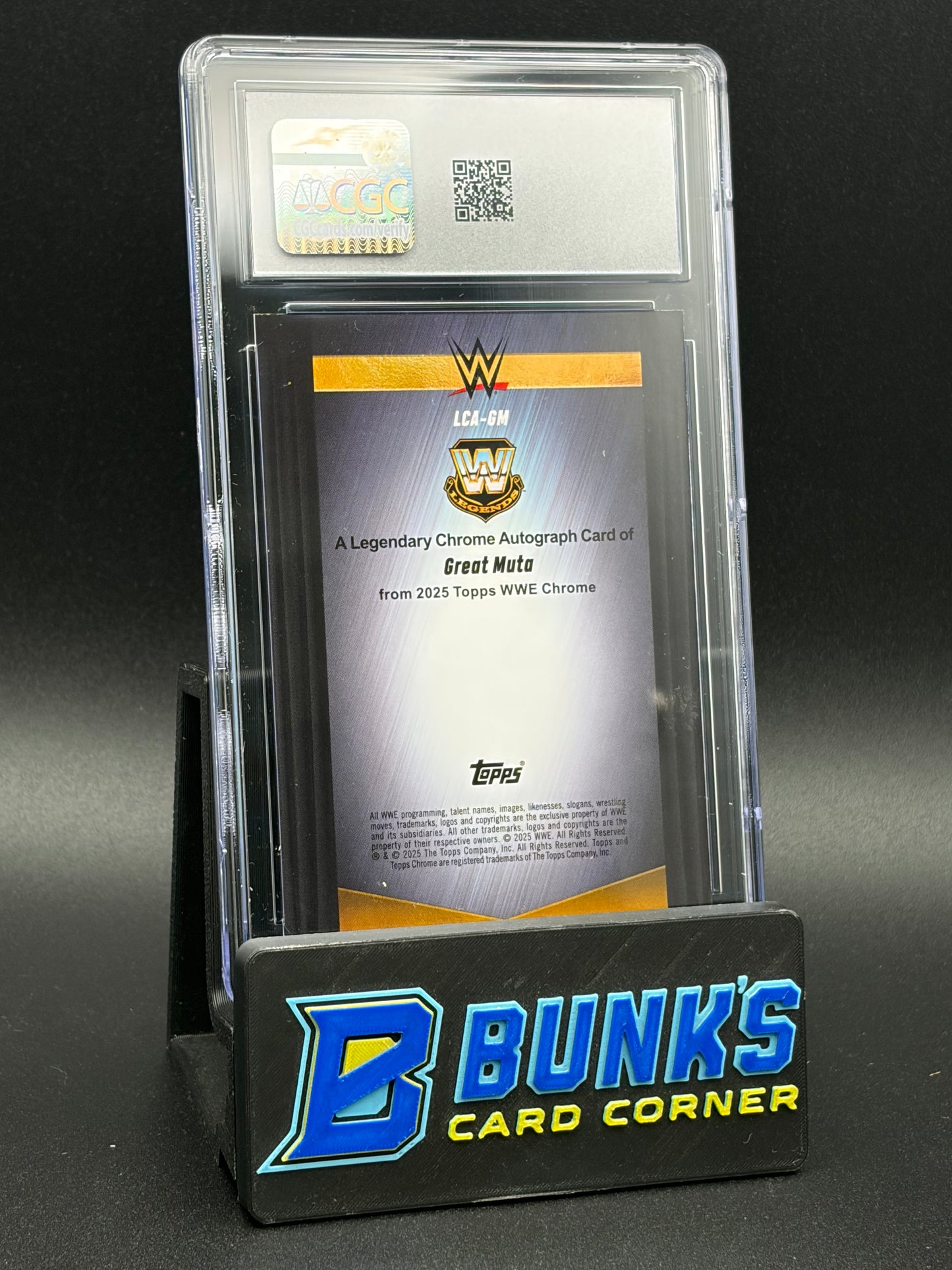 2025 Great Muta Orange Refractor Legendary Auto CGC AU Auto 10 19/25