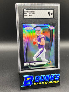 2024 JJ McCarthy Silver Prizm RC SGC 9