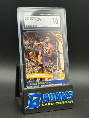 2010-11 Kobe Bryant Donruss CGC 10