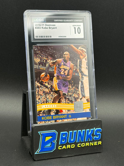 2010-11 Kobe Bryant Donruss CGC 10