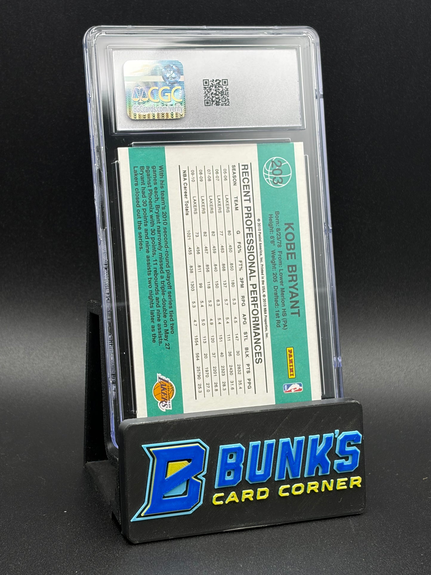 2010-11 Kobe Bryant Donruss CGC 10