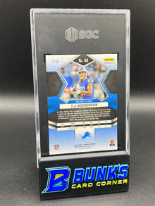 2022 TJ Hockenson Red Wave Prizm SGC 10