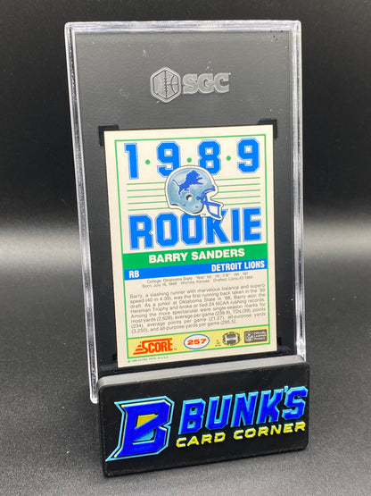 1989 Barry Sanders RC SGC 8.5