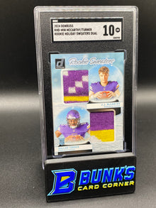2024 McCarthy/Turner Rookie Holiday Sweaters Dual SGC 10