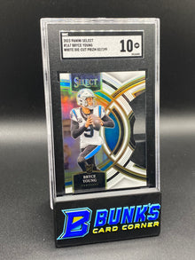 2023 Bryce Young White Die-Cut Prizm RC SGC 10