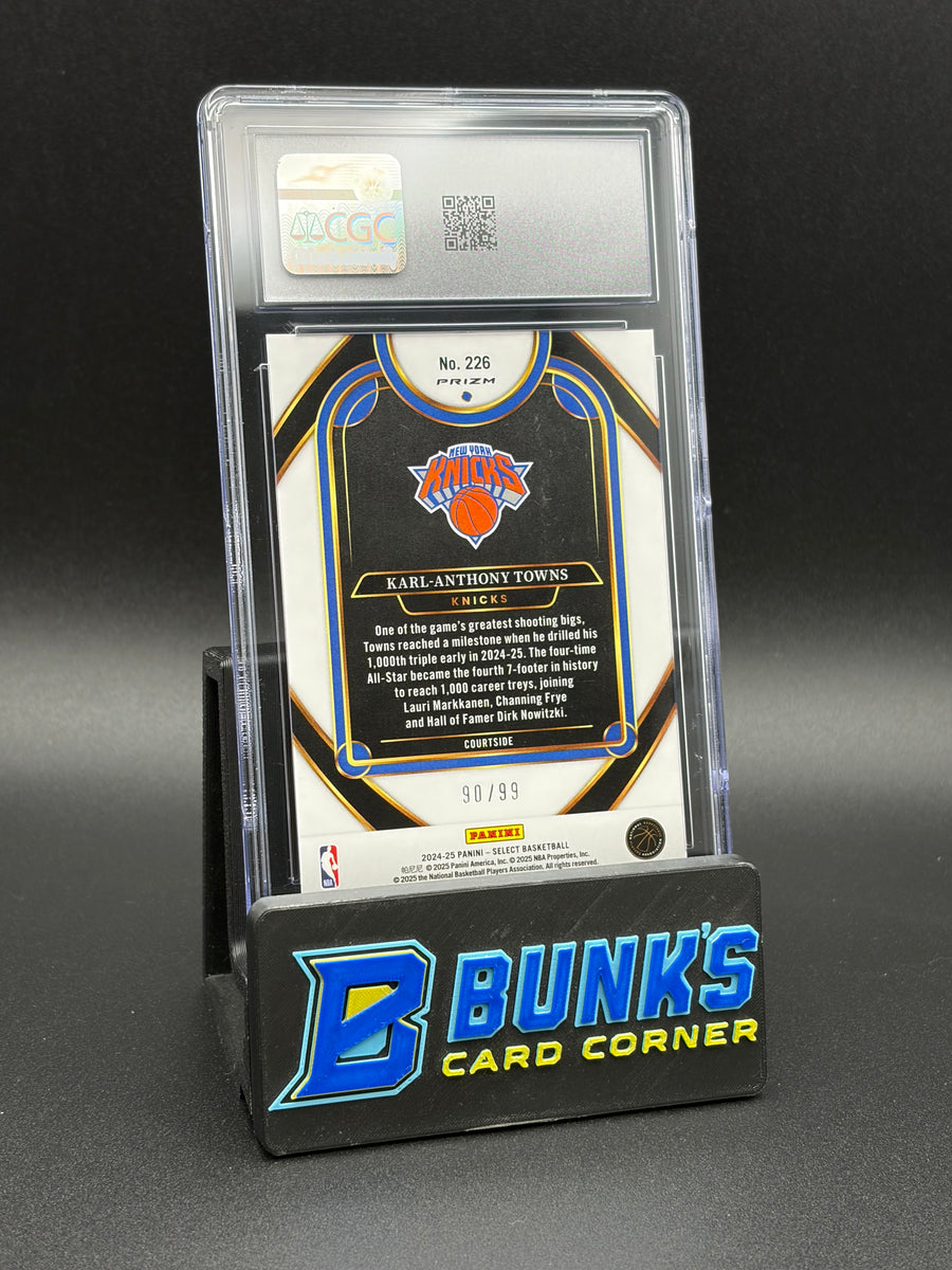 2024-25 Karl Anthony Towns Purple Cracked Ice Select CGC 10 90/99