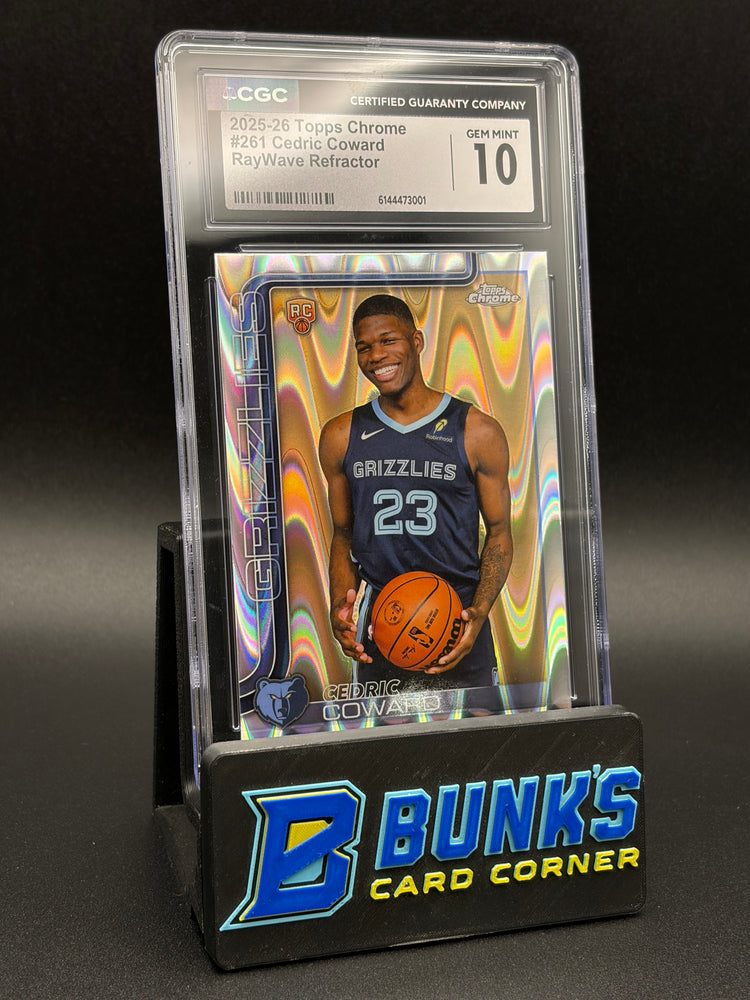 2025-26 Cedric Coward RayWave Refractor Topps Chrome CGC 10 RC