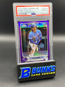 2022 Bobby Witt Jr. Purple Ref. SP RC PSA 10 (Box A10)