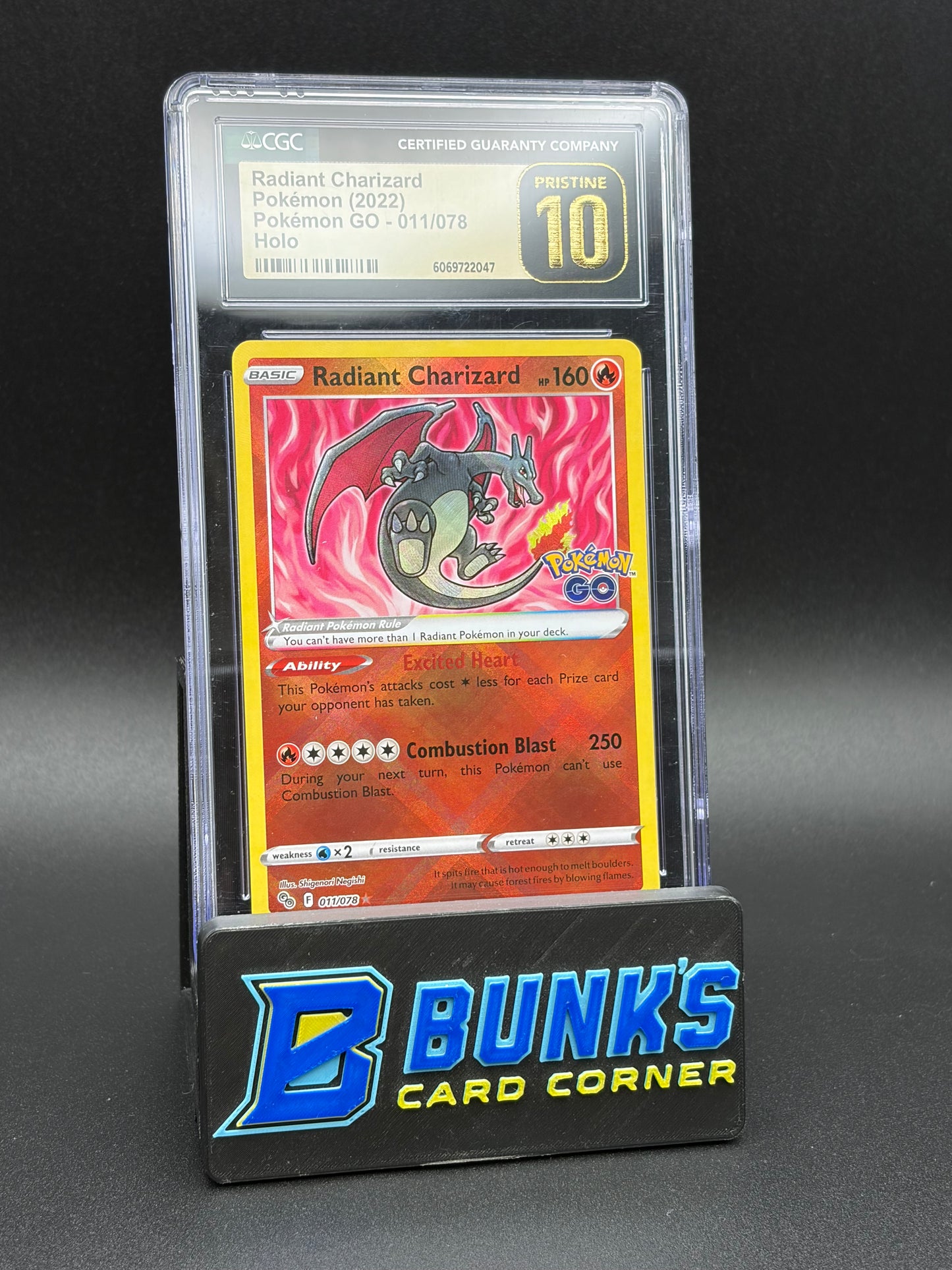 Radiant Charizard Holo CGC Pristine 10