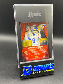 2022 Matthew Stafford Playmakers Gold 5/5 SGC 9 (Box A10)