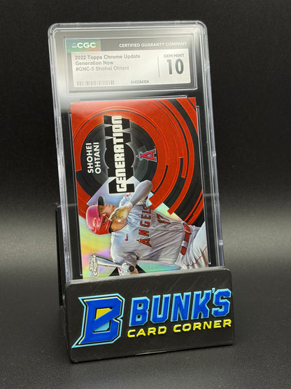 2022 Shohei Ohtani Generation Now Chrome Update CGC 10