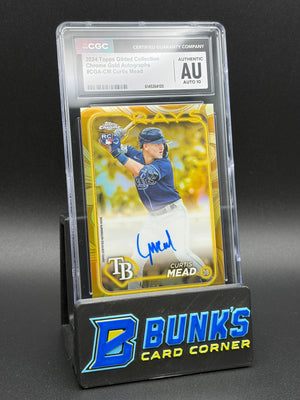 2024 Curtis Mead Chrome Gold Auto Gilded Collection CGC AU Auto 10 RC 49/99