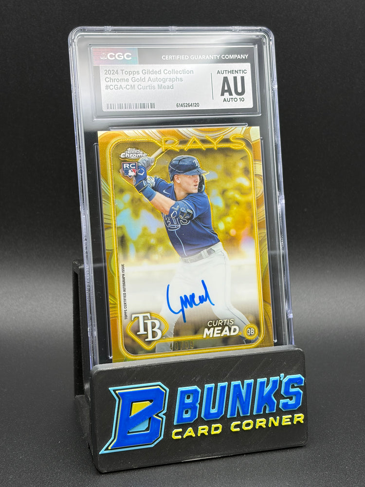 2024 Curtis Mead Chrome Gold Auto Gilded Collection CGC AU Auto 10 RC 49/99