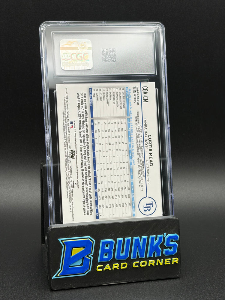 2024 Curtis Mead Chrome Gold Auto Gilded Collection CGC AU Auto 10 RC 49/99