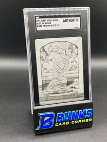 2014 Joe Mauer Black Printing Plate 1/1 SGC Authentic (Box A15)