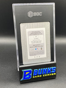 2014 Joe Mauer Black Printing Plate 1/1 SGC Authentic (Box A15)