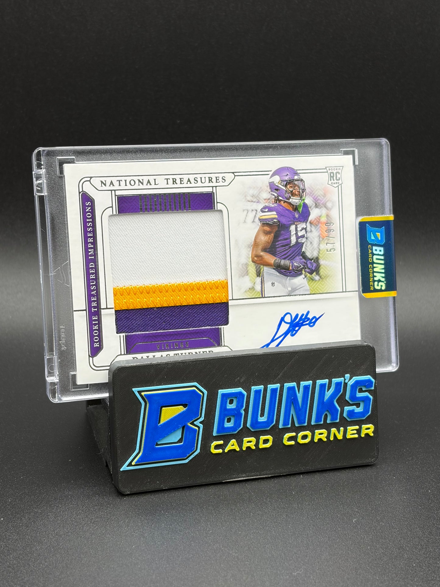 2024 Dallas Turner Patch Auto National Treasures RC 57/99