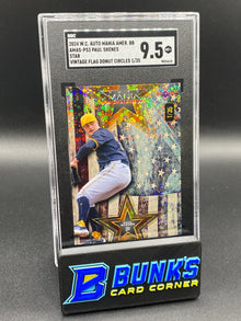 2024 Paul Skenes Star Vintage Flag donut Circles 1/35 SGC 9.5 (Box A15)