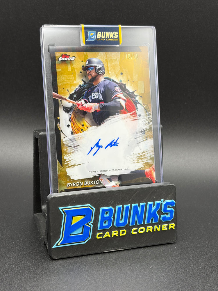 2024 Byron Buxton Topps Finest Gold Auto 18/50