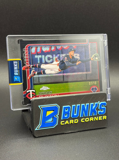 2025 Byron Buxton Topps Chrome Black Logofractor 7/10