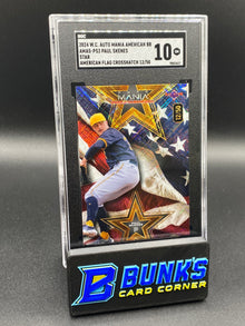 2024 Paul Skenes Star American Flag Crosshatch 12/50 SGC 10 (Box A15)