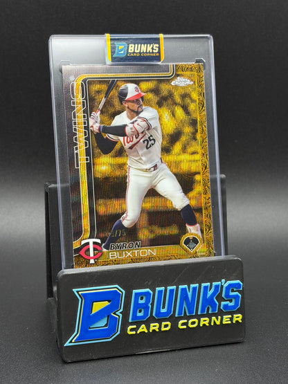 2025 Byron Buxton Gilded Chrome Gold Wave 29/75