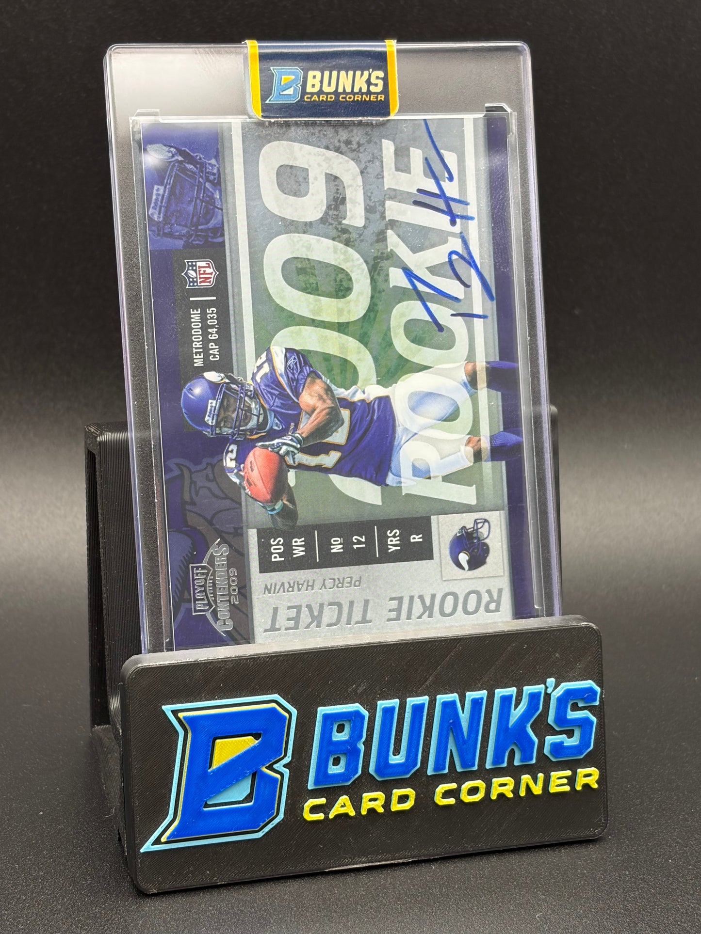 2009 Percy Harvin Playoff Contenders Auto Rookie Ticket