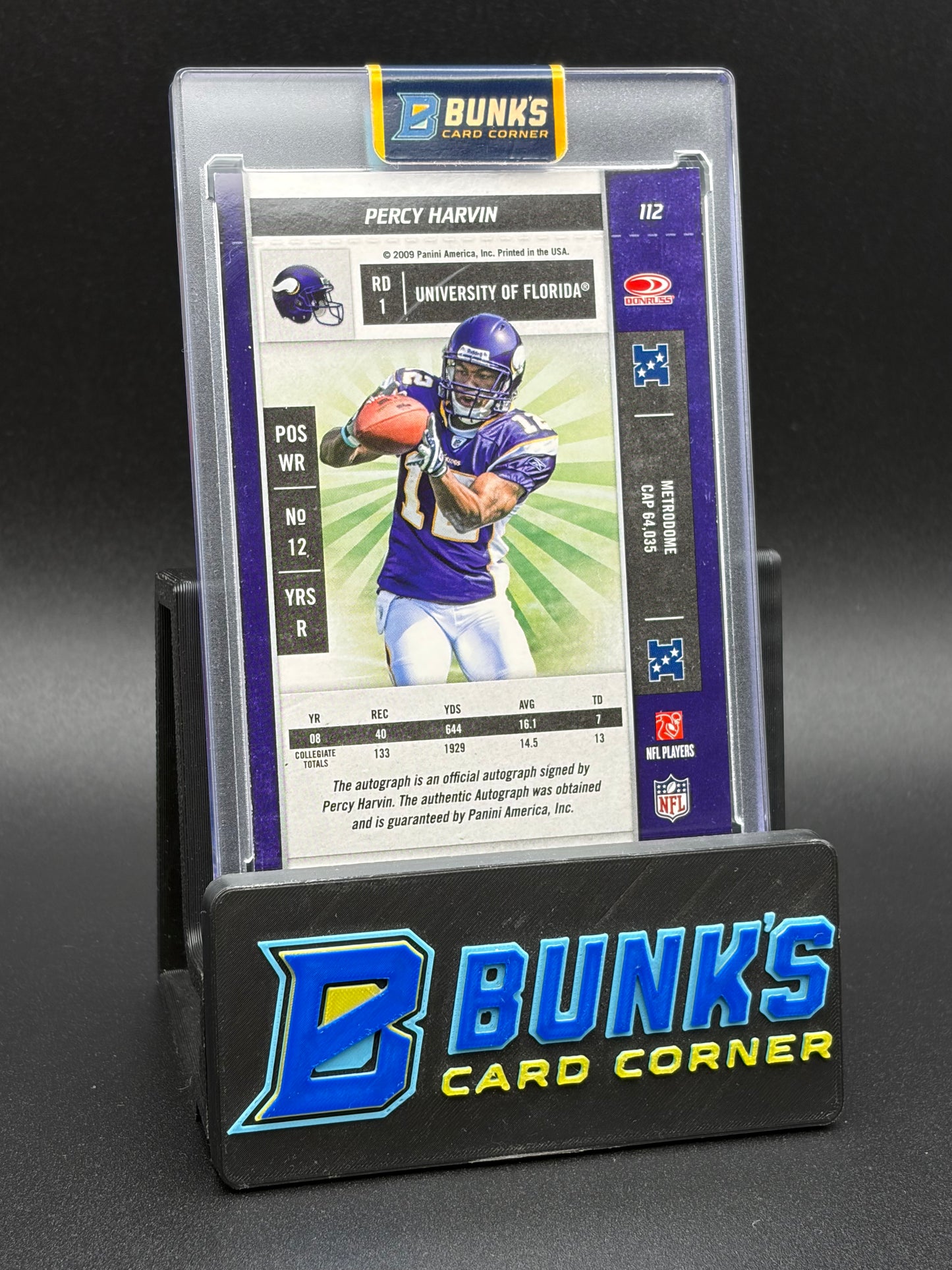 2009 Percy Harvin Playoff Contenders Auto Rookie Ticket