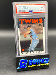 1986 Bert Blyleven PSA 9 (Box A15)