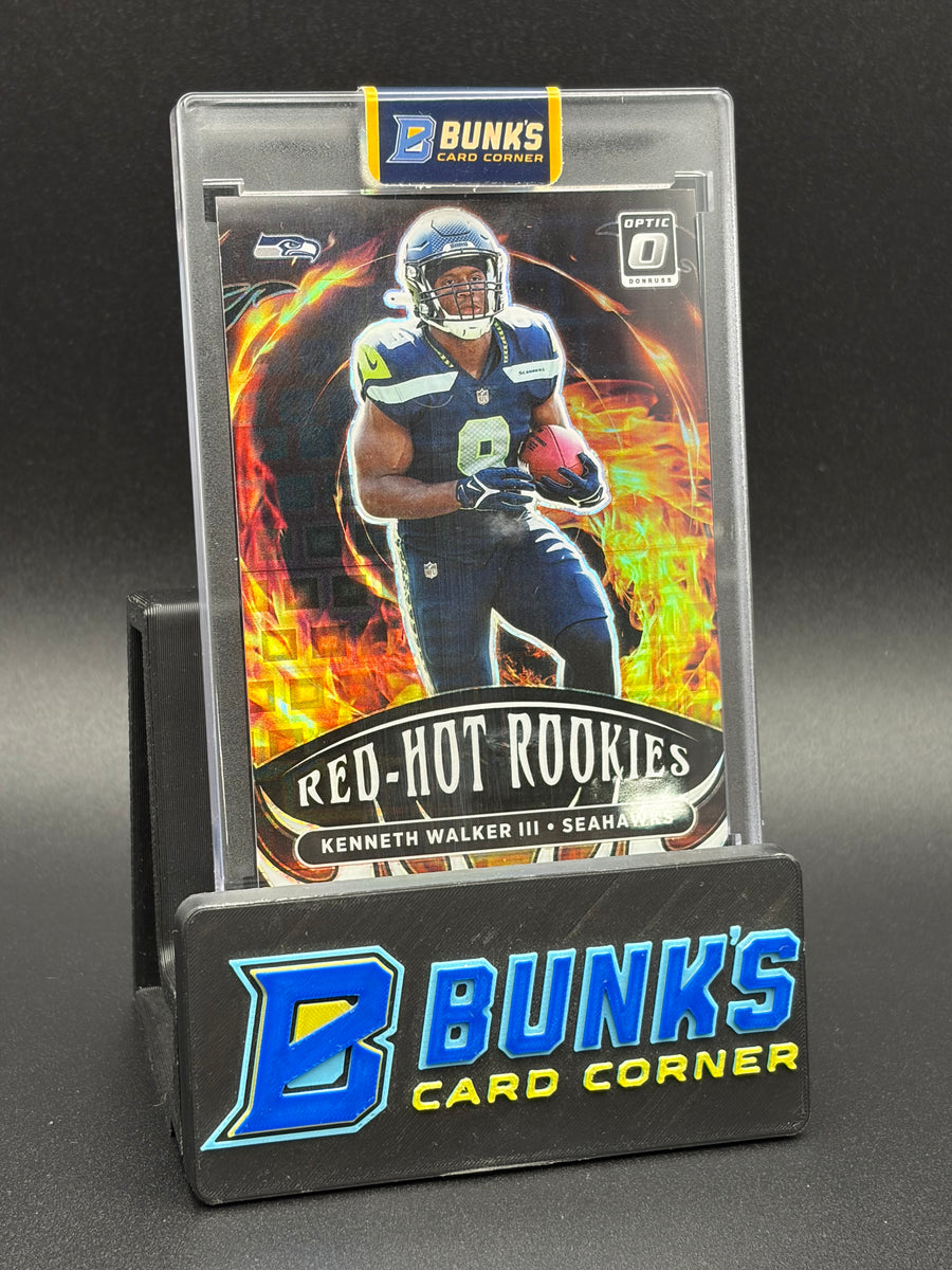 2022 Kenneth Walker III Donruss Optic Panini Red Hot Rookies 21/25