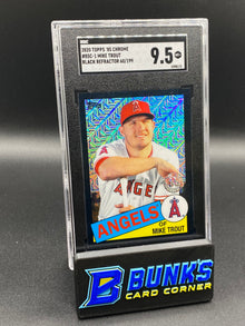 2020 Mike Trout Black Ref. SGC 9.5 (Box A15)