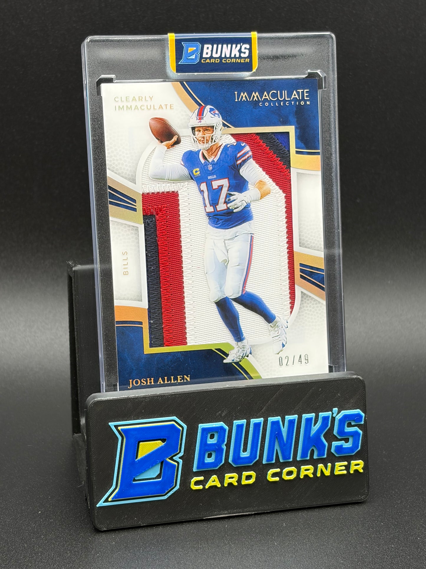 2025 Josh Allen Immaculate Collect Clearly Patch 2/49