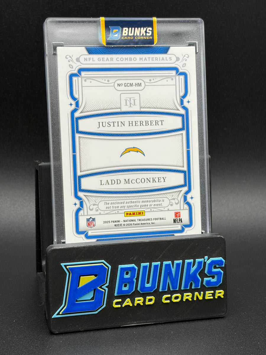 2025 Justin Herbert & Ladd McConkey Gear Combo Materials 25/99