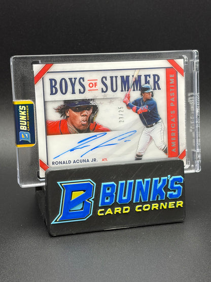 2020 Ronald Acuna Jr America's Pastime Boys of Summer Auto 23/25