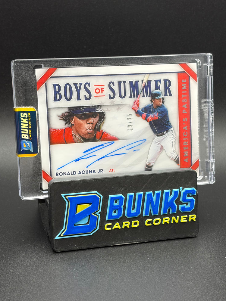 2020 Ronald Acuna Jr America's Pastime Boys of Summer Auto 23/25